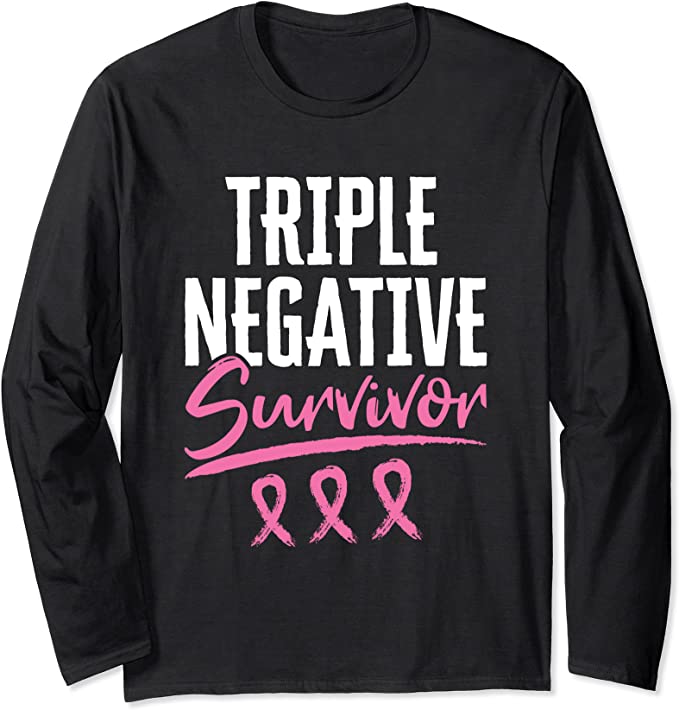 Amazon.com: Triple Negative Survivor Breast Cancer Awareness TNBC Long ...