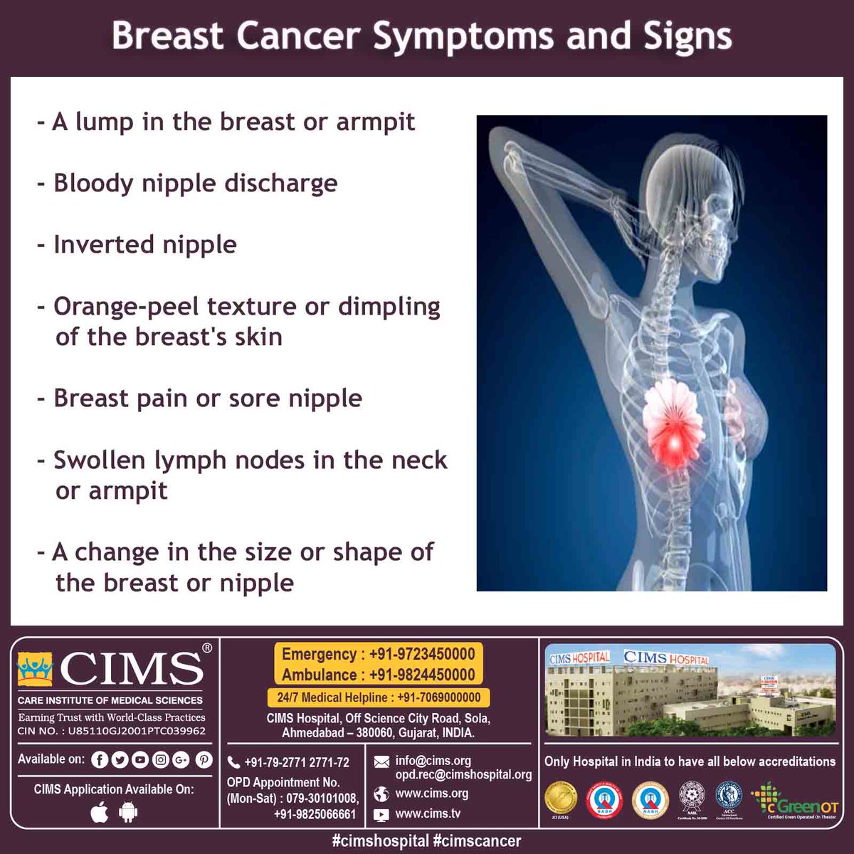 Breast Cancer Symptoms Pain In Armpit