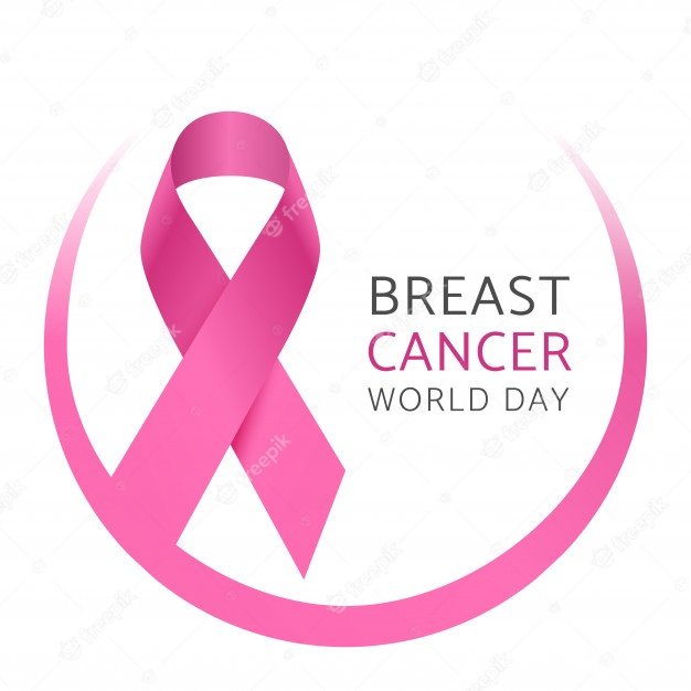 Breast cancer world day. awareness pink silk ribbon of ...