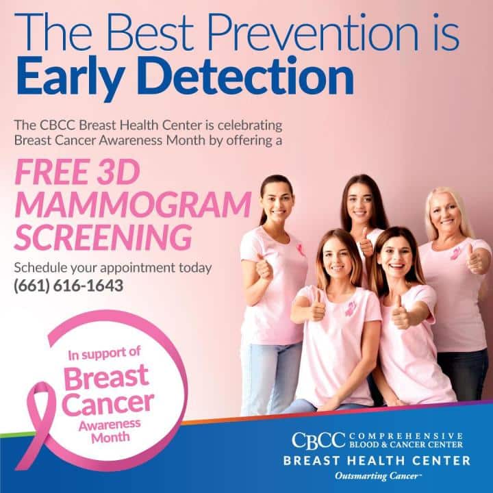 CBCC offering free mammograms for Breast Cancer Awareness Month