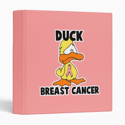 Duck Breast Cancer Notebook Binder
