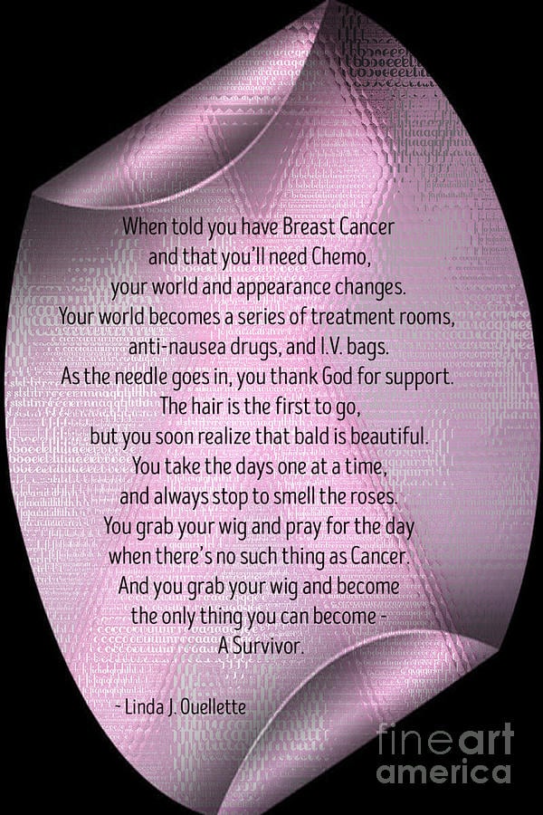Encouragement For Breast Cancer Survivors Digital Art by Linda Ouellette