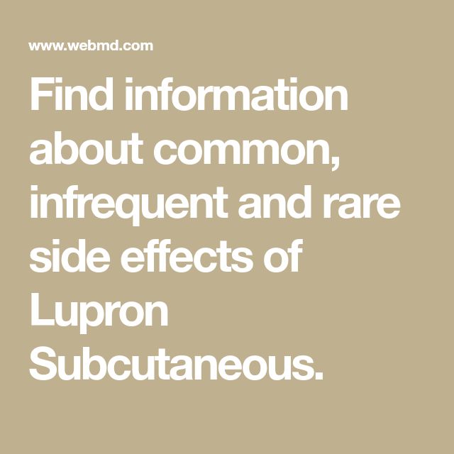 Find information about common, infrequent and rare side effects of ...
