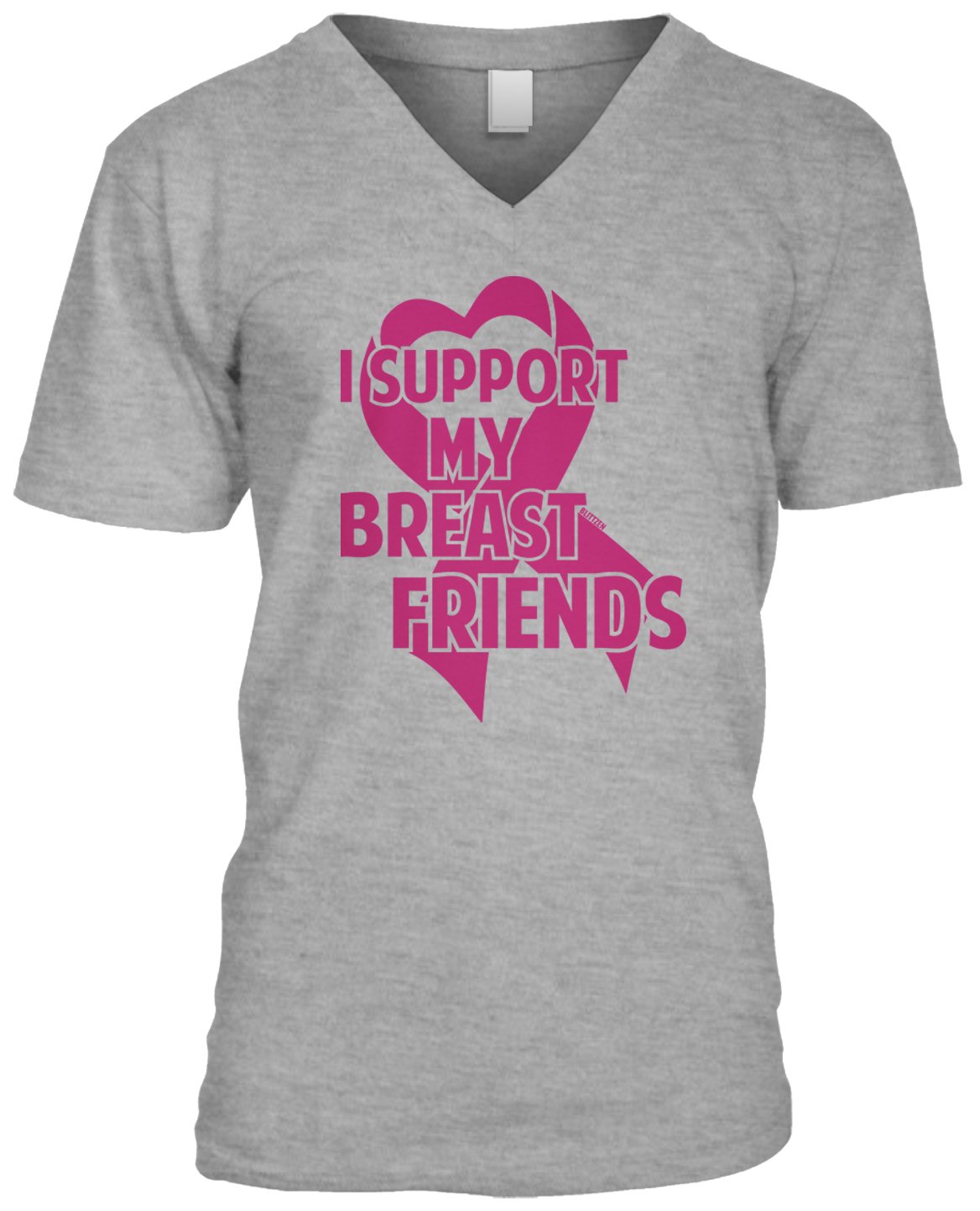 I Support My Breast Friends Pink Ribbon Breast Cancer ...