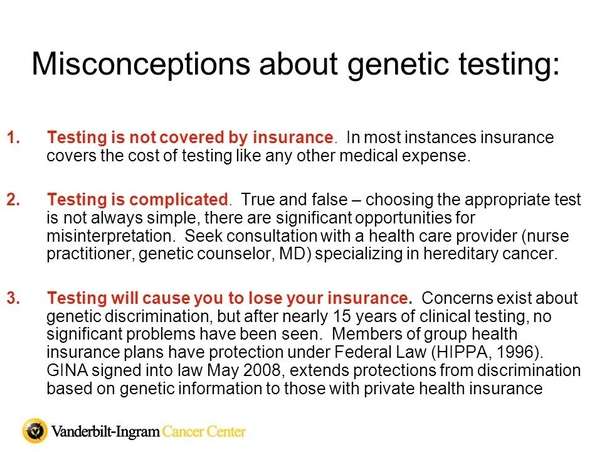 Is genetic testing covered by insurance?