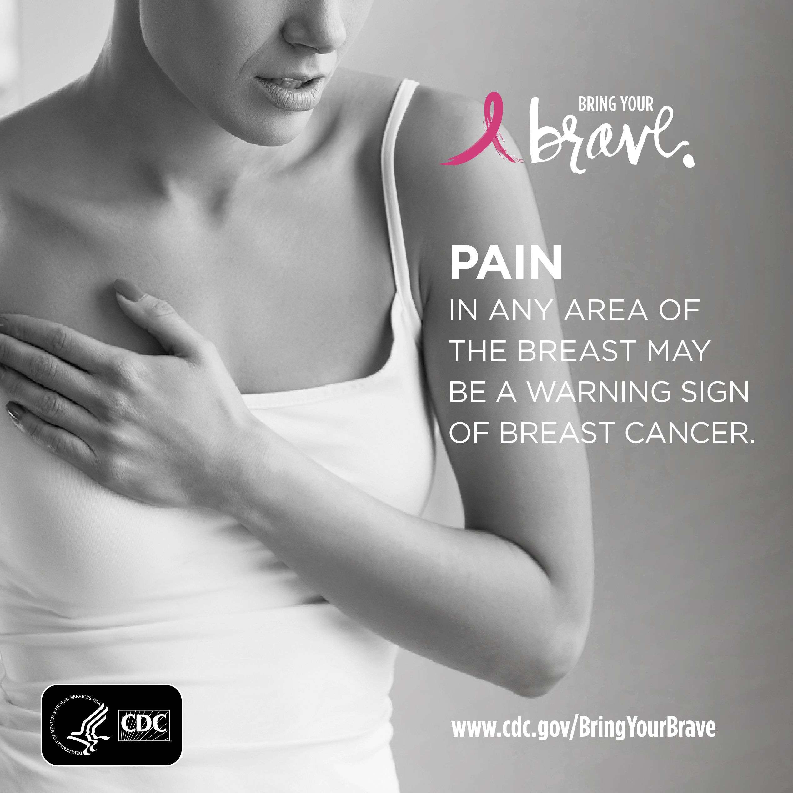 Pain in any area of the breast can be a warning sign for breast cancer ...