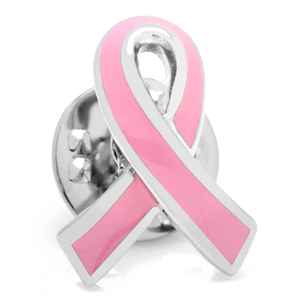 Pink Ribbon Breast Cancer Awareness Lapel Pin