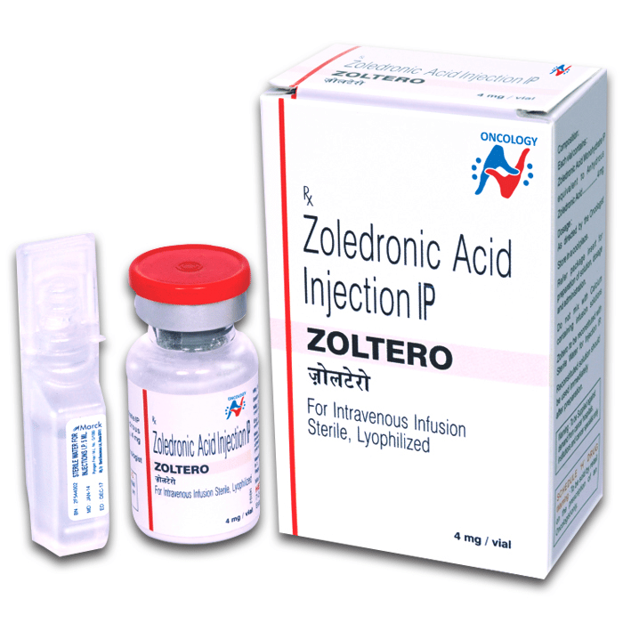 Zoltero 4 mg Zoledronic Acid Injection, 1 Vial, Prescription, Rs 500 ...
